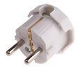Netstekker, CEE 7/7-stekker, Wit, 250V